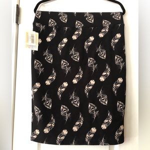Womens, Lularoe, Black, Pencil Skirt, Cassie Skirt, Black skirt with fea…